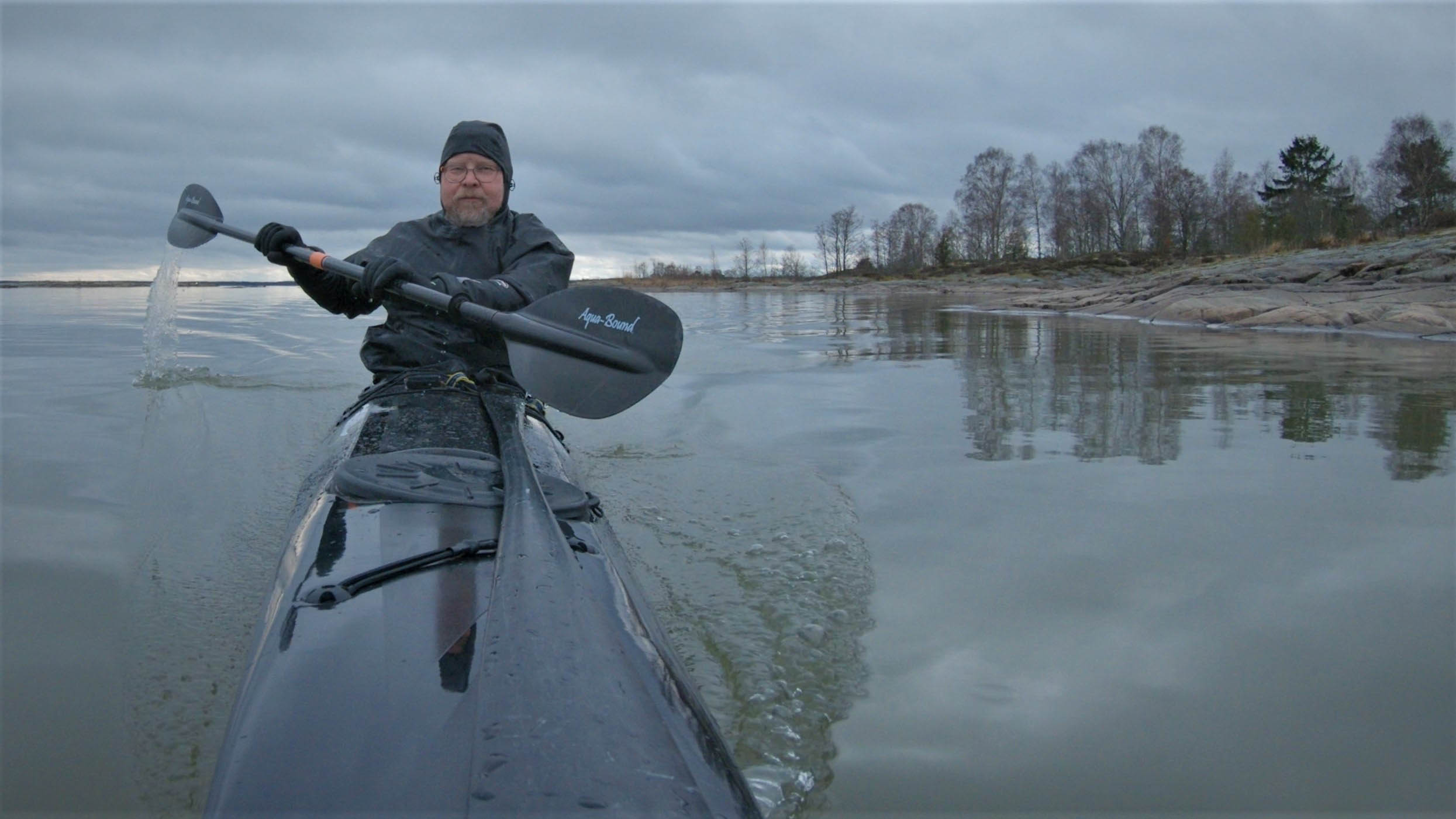 Going fast with my Aquabound Whiskey paddle