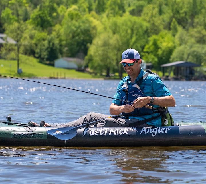 An Inflatable Fishing Kayak for Reliable Portability