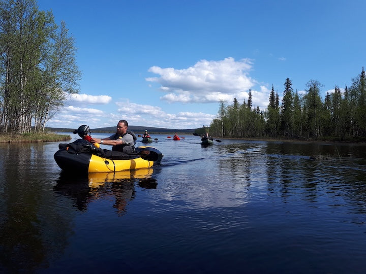 Packrafting in Swedish Lapland