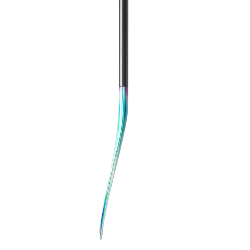 Malta fiberglass 2-piece northern lights SUP paddle blade profile#color_northern-lights