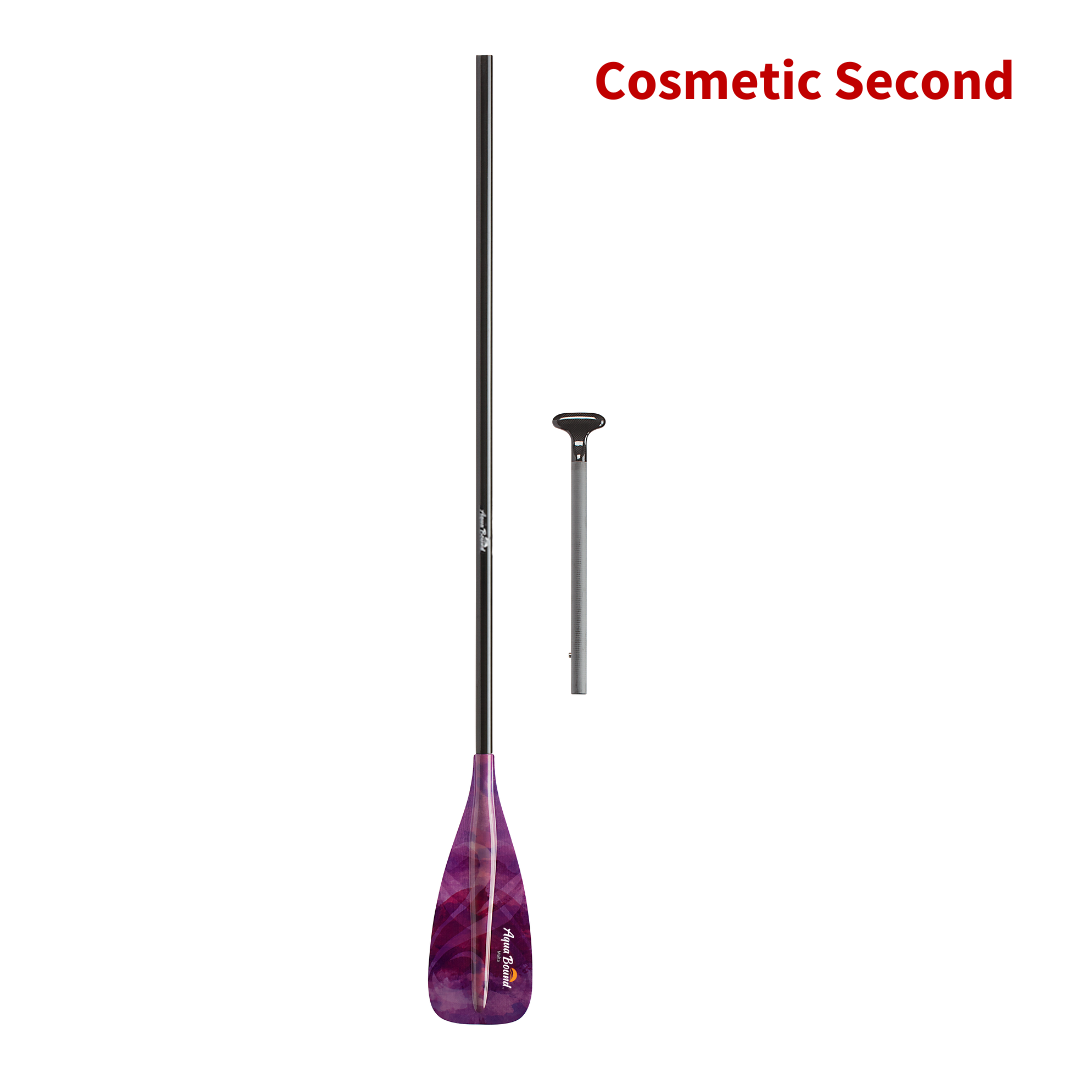 Malta fiberglass 2-piece berry SUP paddle breakdown#color_berry