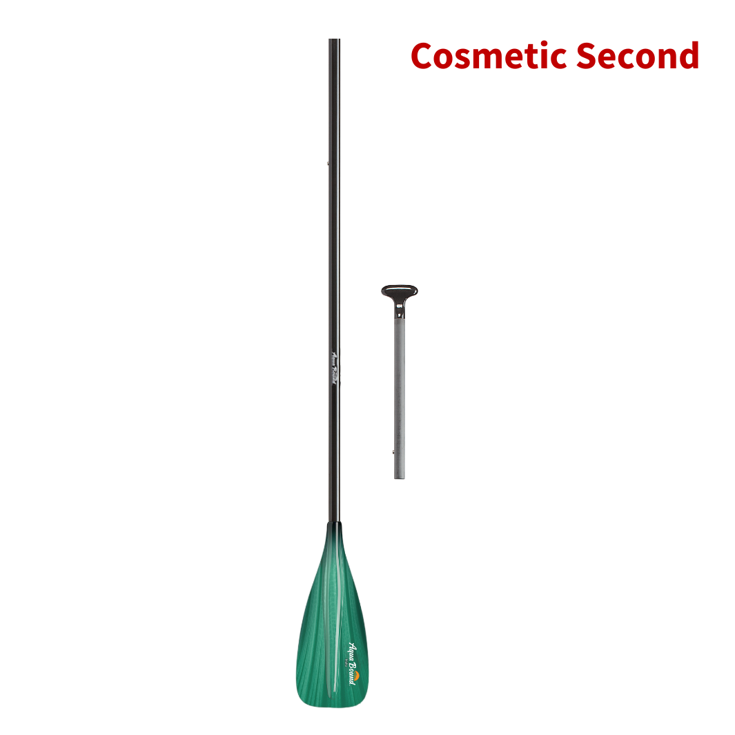 Malta fiberglass 2-piece green tide SUP paddle breakdown#color_green-tide