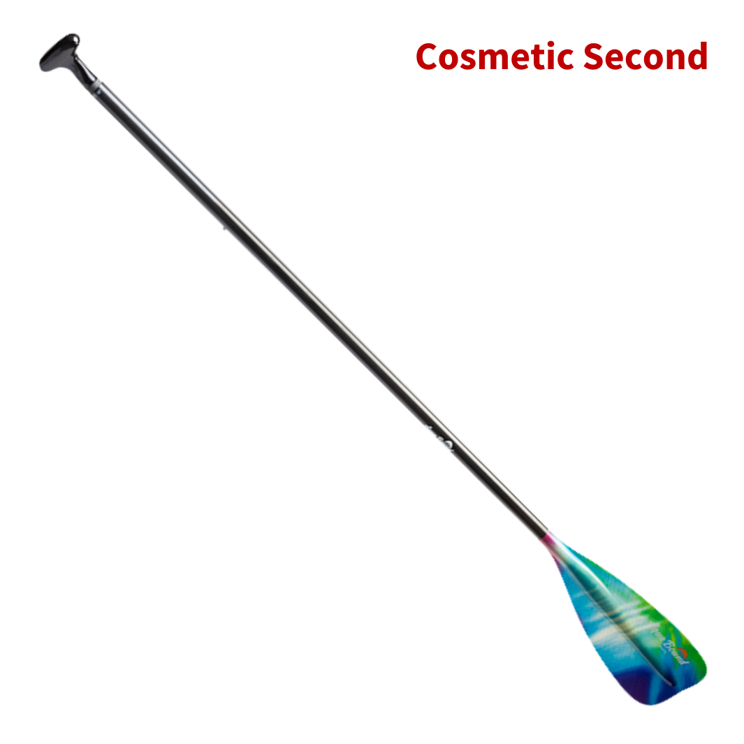 Malta fiberglass 2-piece northern lights SUP paddle full angled#color_northern-lights