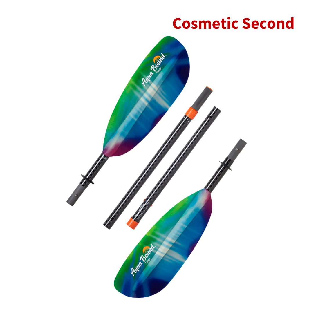 tango fiberglass 4-piece posi-lok kayak paddle northern lights breakdown#color_northern-lights