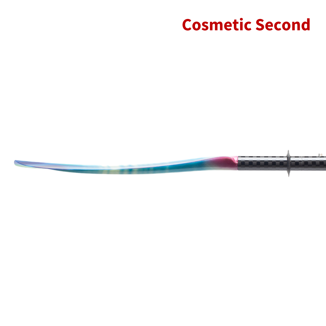 tango fiberglass 4-piece posi-lok kayak paddle northern lights left blade profile#color_northern-lights